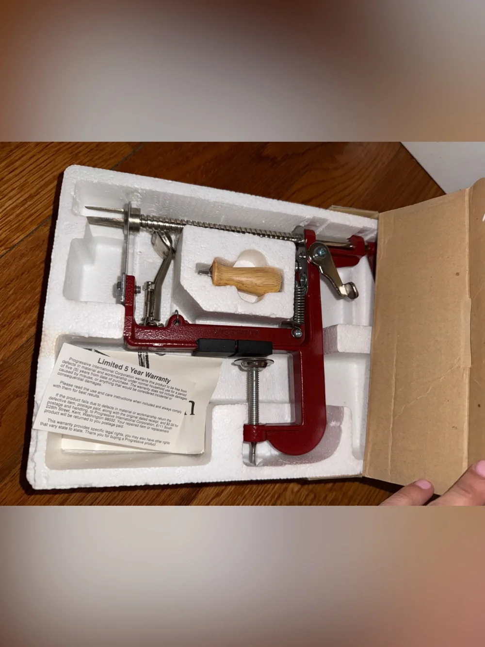 Progressive International Apple Peeler/Corer/Slicer BRAND NEW IN BOX VTG
